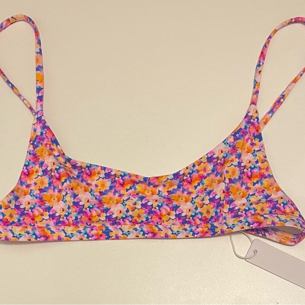 BRIGHT SWIMWEAR Bali top (night floral) *Size Small